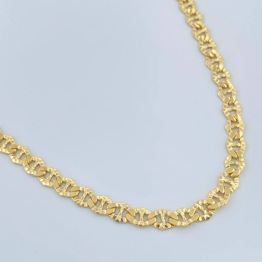 Cadena Escalera Volga 7.35gr / 65.4cm / 3.77mm Oro Amarillo +3 18K $