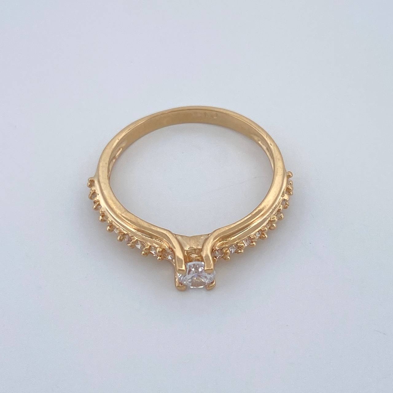 Anillo Solitario Churumbela 2.05gr / T5 3/4 / Oro Amarillo 18K %