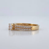 Anillo Solitario Puente 3.3gr / T7 / Oro Amarillo 18K %