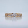 Anillo Solitario Puente 3.35gr / T6 3/4 / Oro Amarillo 18K %
