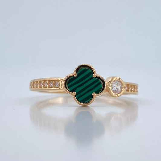 Anillo Trebol 2.2gr / T7 1/4 / Oro Amarillo NAC.ESP 18K %