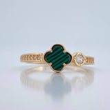 Anillo Trebol 2.2gr / T7 1/4 / Oro Amarillo NAC.ESP 18K %