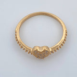 Anillo Corazon 2gr / T7 1/2 / Oro Amarillo 18K %