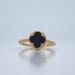 Anillo Trebol 2.5gr / T6 / Oro Amarillo Nac.Esp 18K %