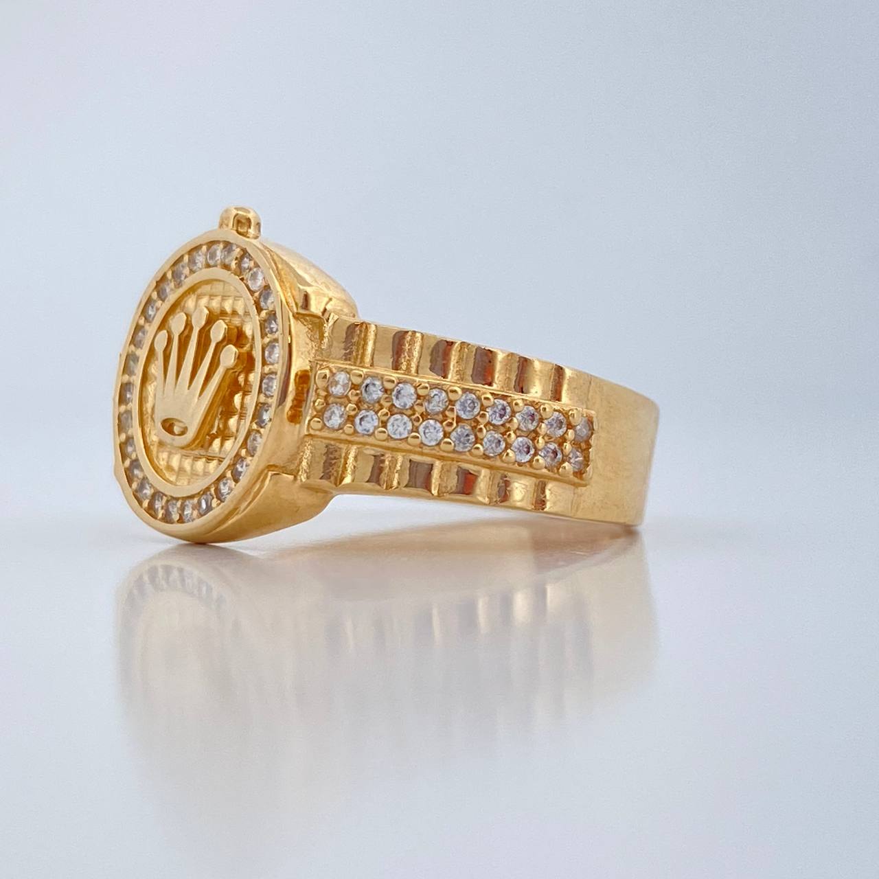 Anillo Corona 6gr / T9 1/4 / Oro Amarillo 18K %