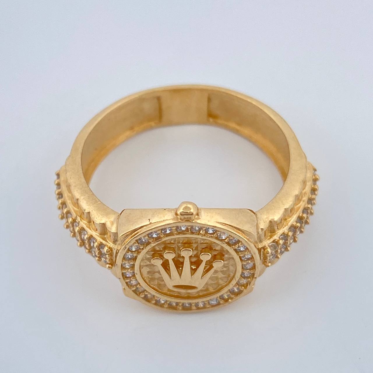 Anillo Corona 6gr / T9 1/4 / Oro Amarillo 18K %
