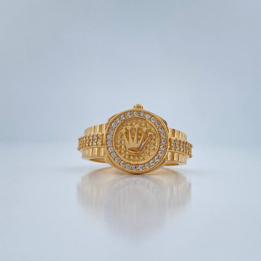 Anillo Corona 6gr / T9 1/4 / Oro Amarillo 18K %