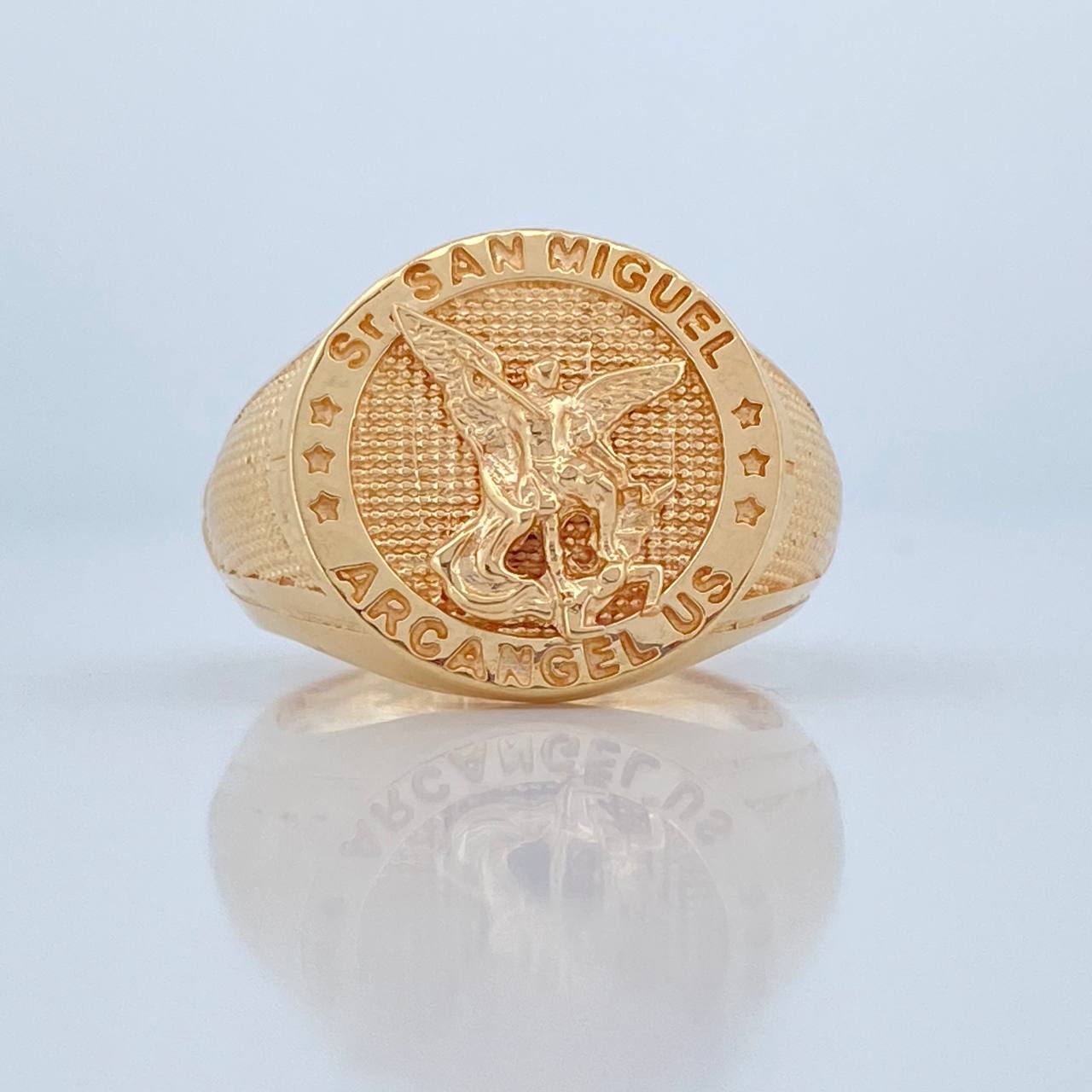 Anillo San Miguel Arcangel 7.15gr / T10 1/2 / Oro Amarillo 18K %