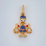 Dije Pato Bolsa Dinero 1.6gr / 2.2cm /  Tres Oros  18K %