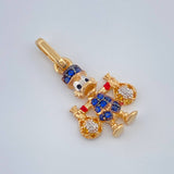 Dije Pato Bolsa Dinero 1.6gr / 2.2cm /  Tres Oros  18K %