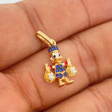 Dije Pato Bolsa Dinero 1.6gr / 2.2cm /  Tres Oros  18K %