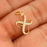 Dije Cruz Liston 0.8gr / 2.3cm / Oro Amarillo 18K %