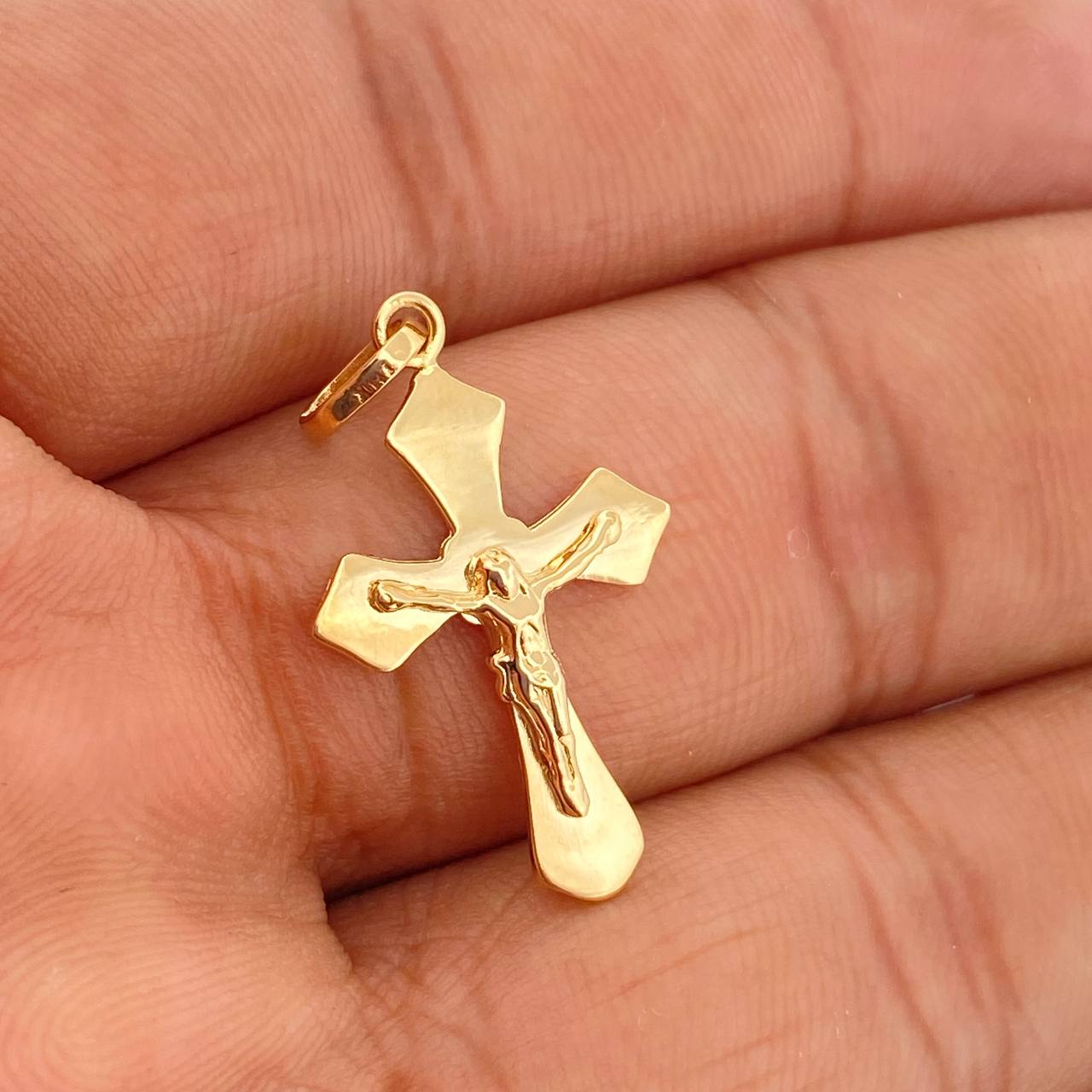 Dije Cruz Cristo 2gr / 3cm / Oro Amarillo 18K %
