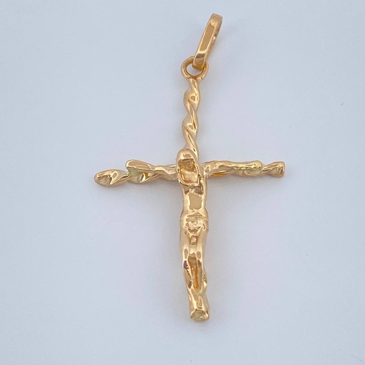 Dije Cruz Cristo 1.7gr / 3.4cm / Oro Amarillo 18K %