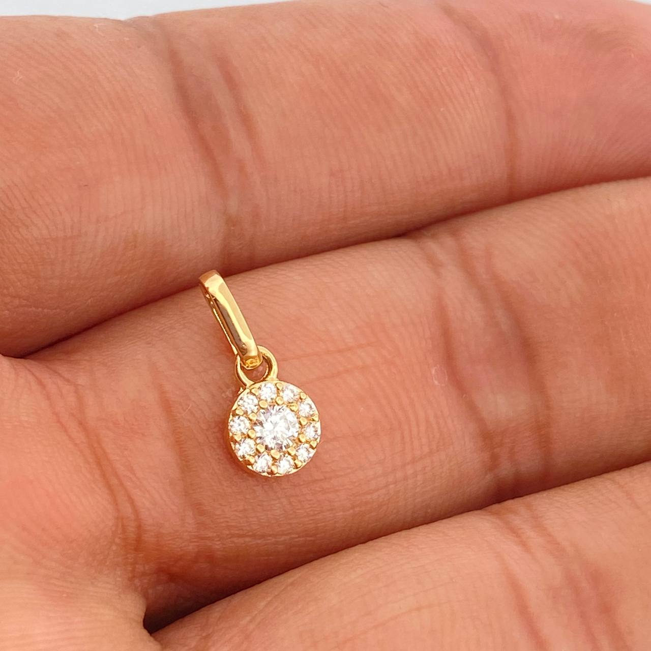 Dije Halo 0.6gr / 1.3cm / Oro Amarillo 18K %