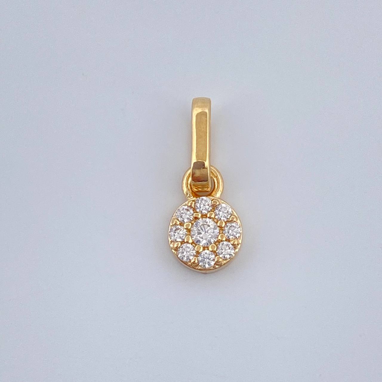 Dije Halo 0.45gr / 1.2cm / Oro Amarillo 18K %