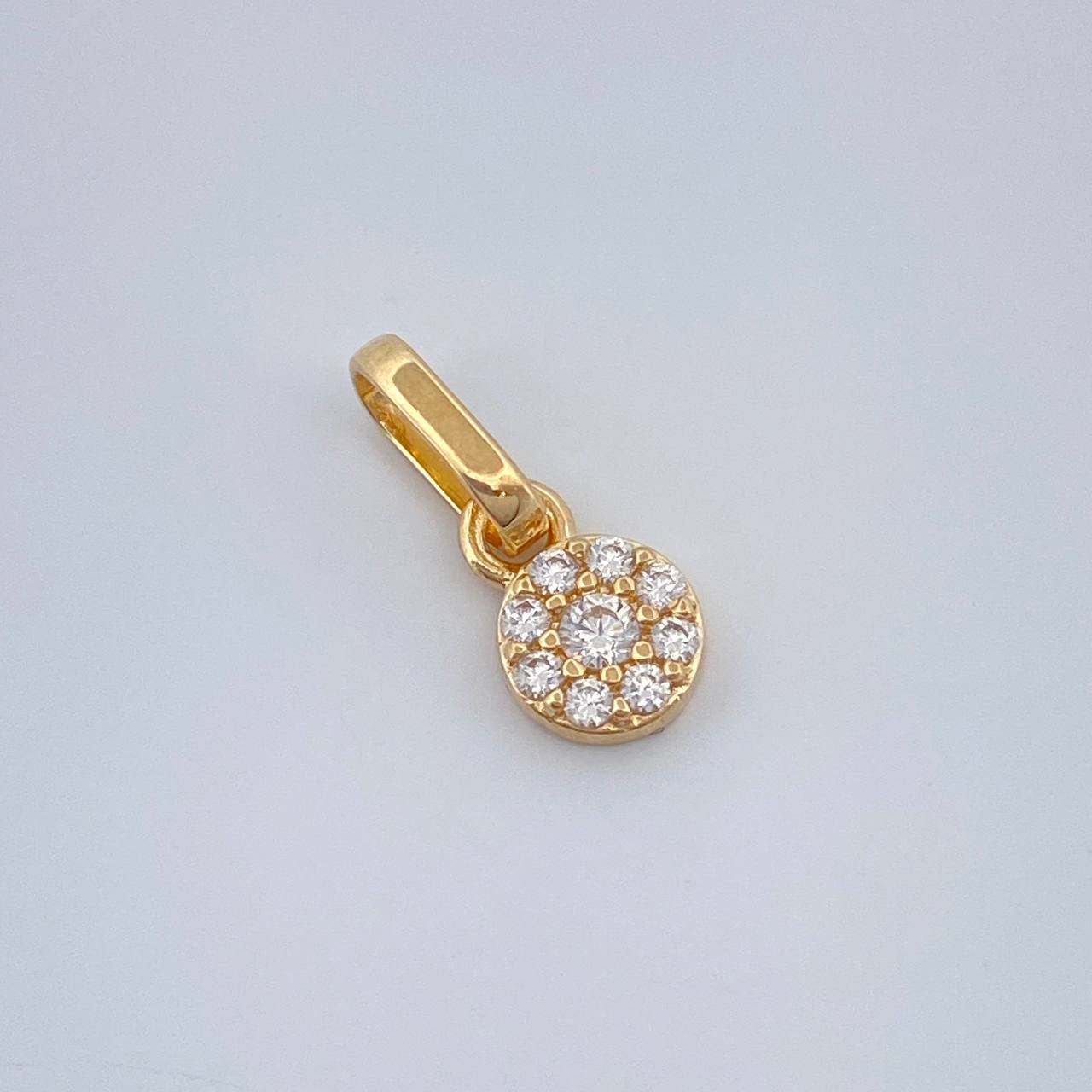 Dije Halo 0.45gr / 1.2cm / Oro Amarillo 18K %