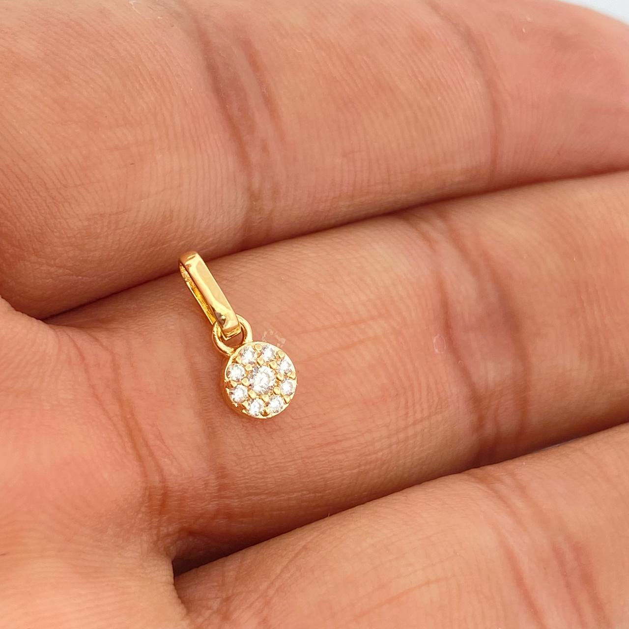 Dije Halo 0.45gr / 1.2cm / Oro Amarillo 18K %