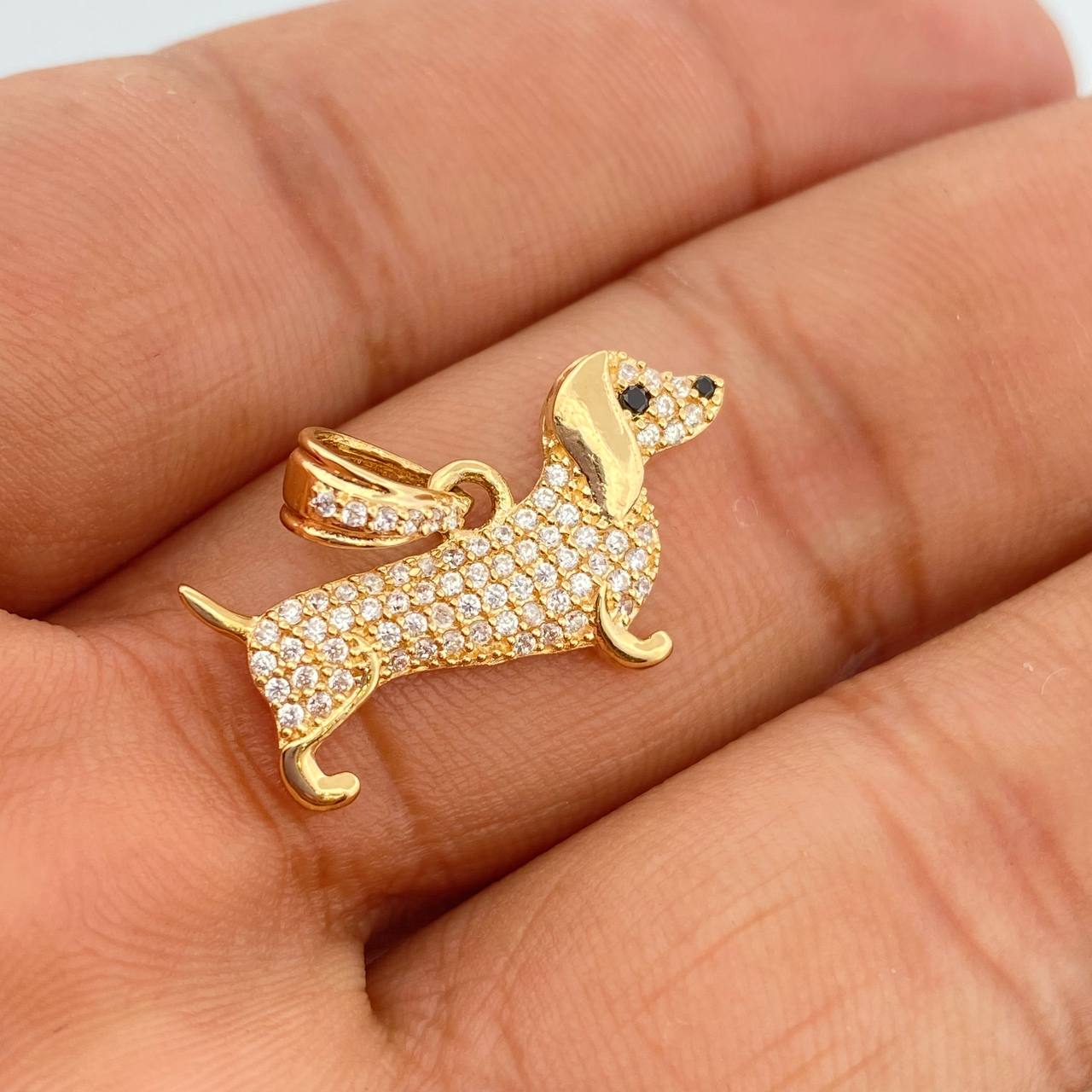 Dije Perro Salchicha 2.15gr / 2.5cm / Oro Amarillo 18K %
