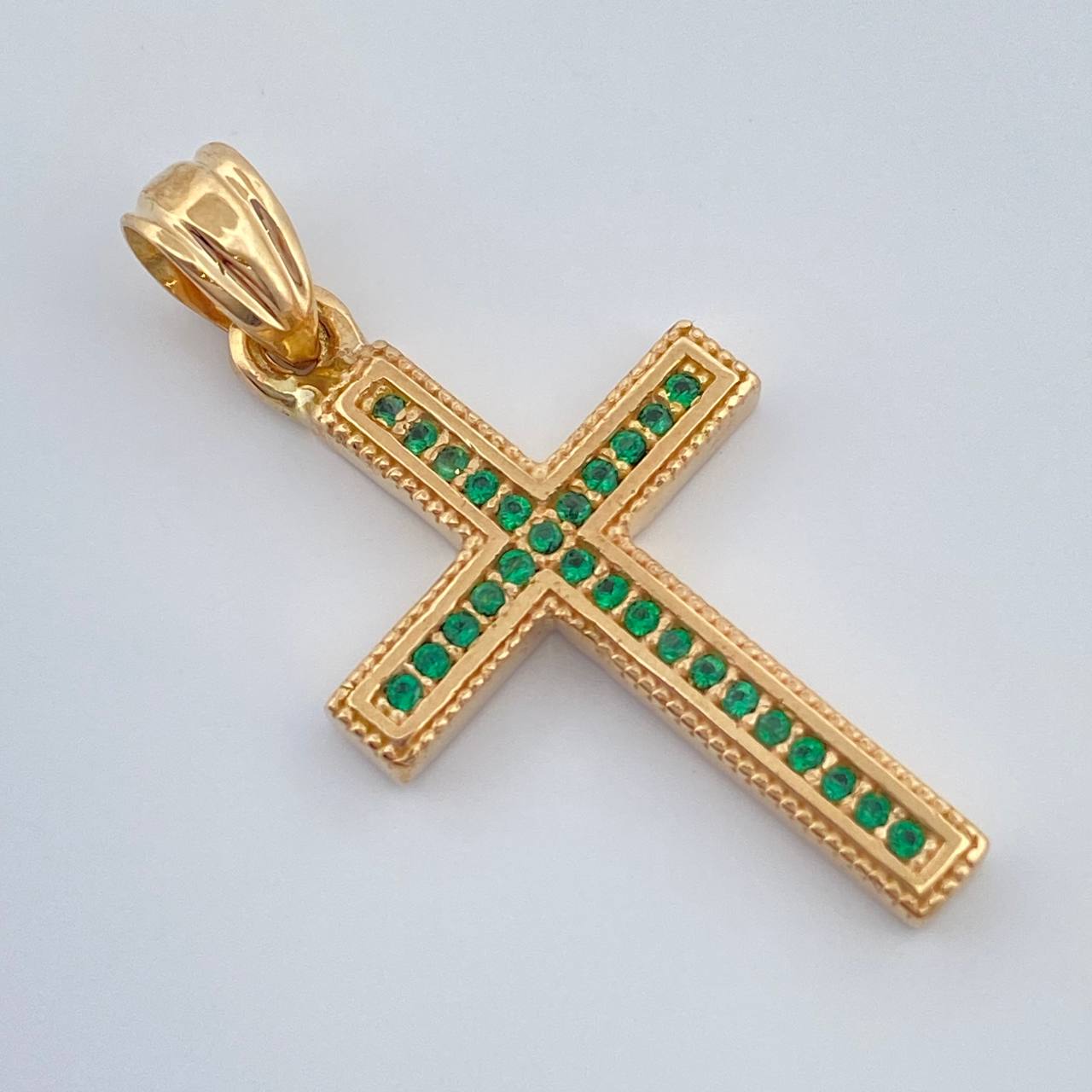 Dije Cruz 2.4gr / 3cm / Oro Amarillo 18K %