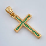 Dije Cruz 2.4gr / 3cm / Oro Amarillo 18K %