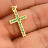 Dije Cruz 2.4gr / 3cm / Oro Amarillo 18K %