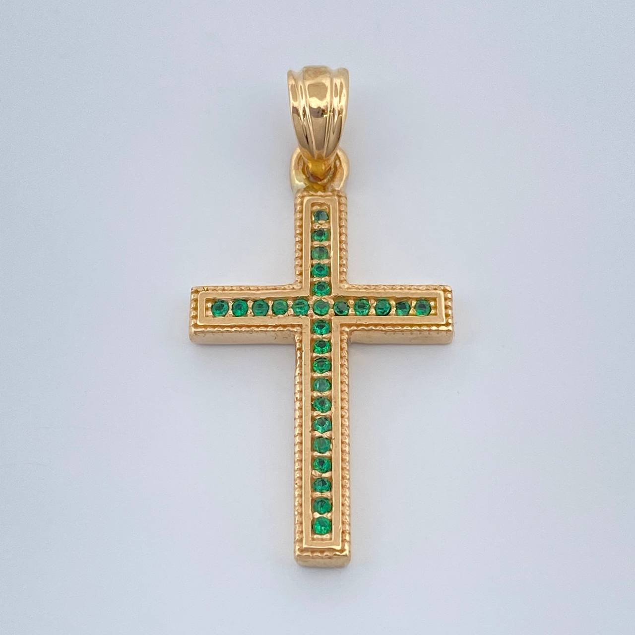 Dije Cruz 2.4gr / 3cm / Oro Amarillo 18K %