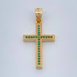 Dije Cruz 2.4gr / 3cm / Oro Amarillo 18K %