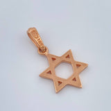 Dije Estrella de David 1.45gr / 2.2cm / Oro Rosa 18K %