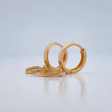 Candongas Corazon 3.1gr / 2.5cm / Oro Amarillo 18K %