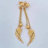 Topos Aretes Alas 3gr / 5.4cm / 0.9mm Oro Amarillo 18K %