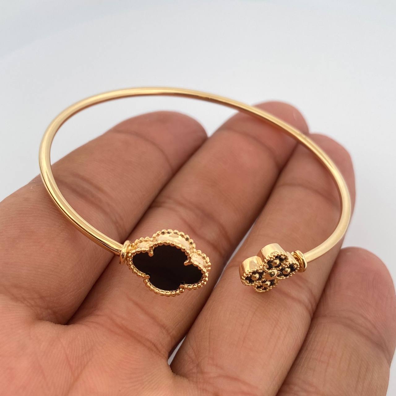 Pulso Trebol 7.5gr / 19cm / 2mm Oro Amarillo Nac.Esp. 18K %