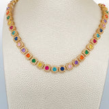 Cadena Tennis 55.65gr / 45cm / 7.7mm Oro Amarillo 18K %