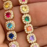 Cadena Tennis 55.65gr / 45cm / 7.7mm Oro Amarillo 18K %