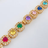 Cadena Tennis 55.65gr / 45cm / 7.7mm Oro Amarillo 18K %