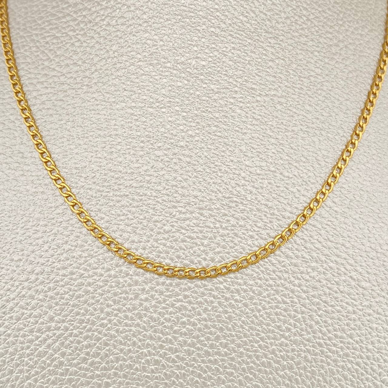 Cadena Cubana 1.9gr / 45.5cm / 2.1mm Oro Amarillo +1 18K $