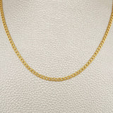 Cadena Cubana 1.9gr / 44.8cm / 2.12mm Oro Amarillo +1 18K $