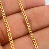 Cadena Cubana 1.9gr / 44.8cm / 2.12mm Oro Amarillo +1 18K $