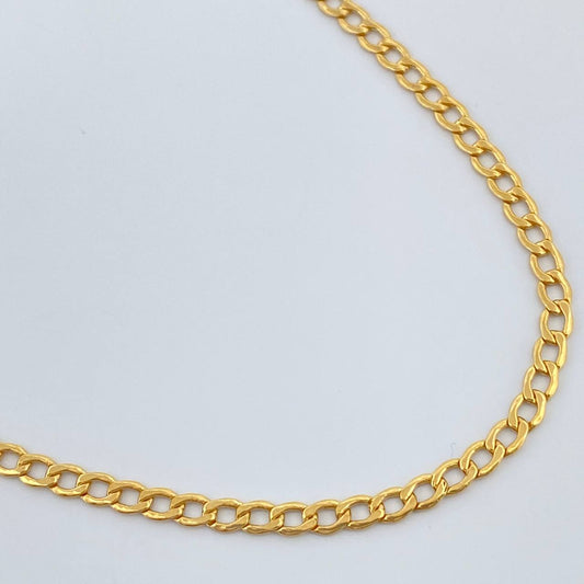 Cadena Cubana 1.9gr / 44.8cm / 2.12mm Oro Amarillo +1 18K $