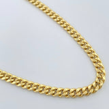 Cadena Cubana 10.05gr / 61.5cm / 4.45mm Oro Amarillo +1 14K Italy $