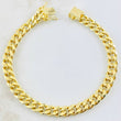 Pulso Cubano 8.4gr / 21cm / Oro Amarillo 14K Italy *