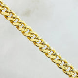 Pulso Cubano 8.4gr / 21cm / Oro Amarillo 14K Italy *