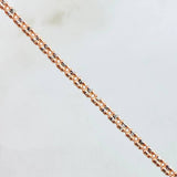 Pulso Ice 4.05gr / 18cm / Dos Oros Blanco Rosa 14K Italy ©