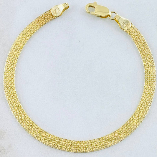 Pulso Chino 3.25gr / 18cm / Oro Amarillo 14K Italy ©