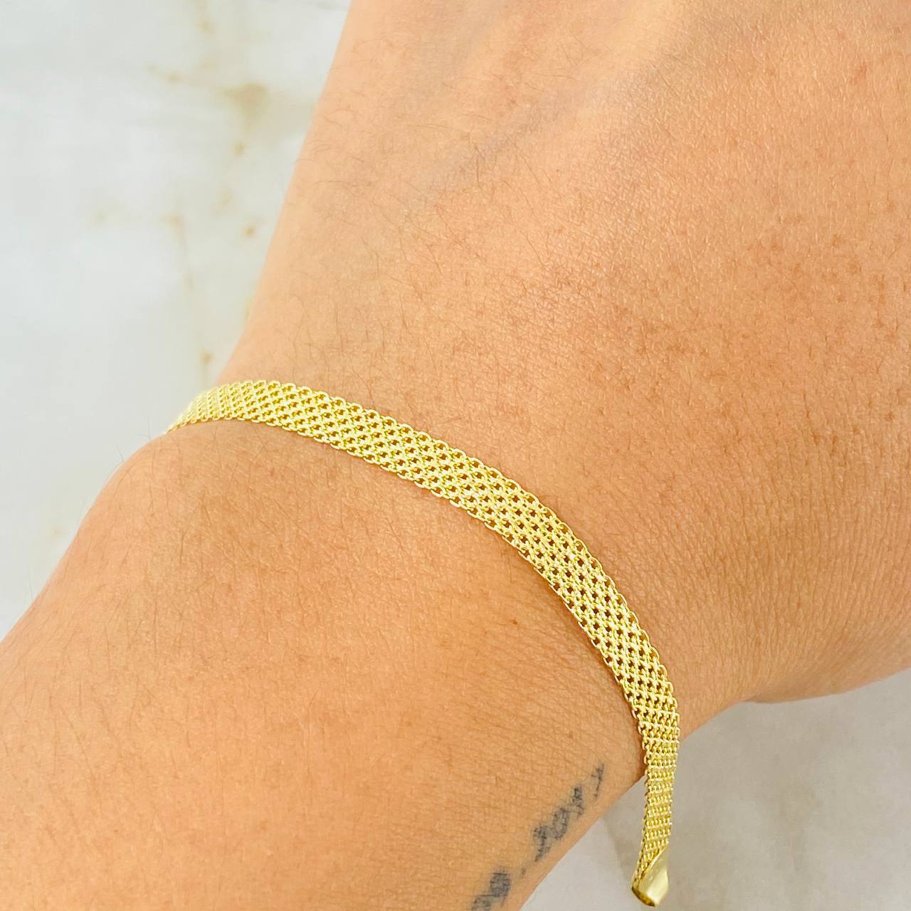 Pulso Chino 3.25gr / 18cm / Oro Amarillo 14K Italy ©