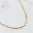 Cadena Ice 12.65gr / 60cm / Dos Oros Blanco Rosa 14K Italy *