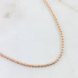 Cadena Ice 12.65gr / 60cm / Dos Oros Blanco Rosa 14K Italy *
