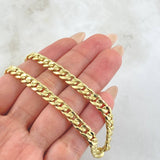Cadena Cubana 13gr / 60cm / Oro Amarillo 14K Italy *