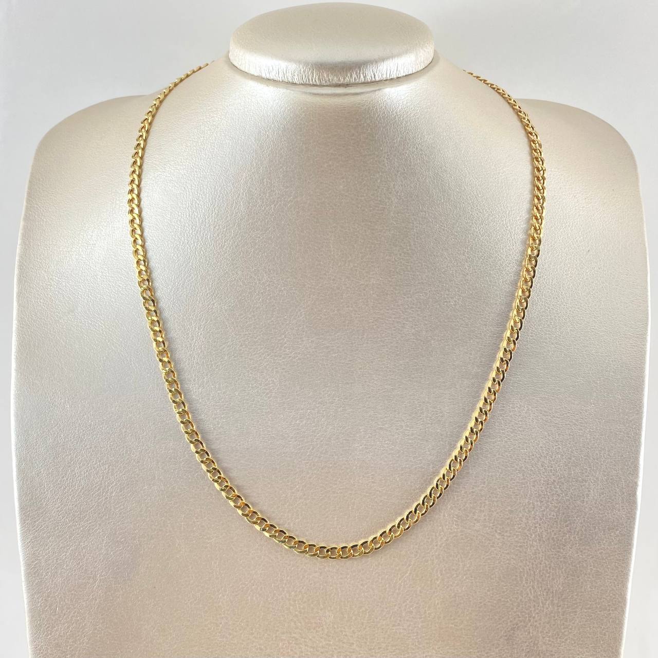 Cadena Cubana 6.3gr / 50cm / Oro Amarillo +1 18K *
