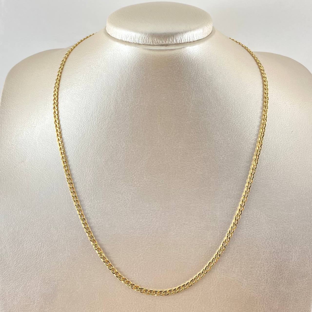 Cadena Cubana 3.8gr / 50cm / Oro Amarillo +1 18K ©
